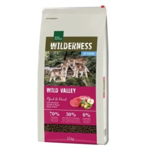 Hundefutter REAL NATURE WILDERNESS Junior Wild Valley Pferd & Rind 12 kg