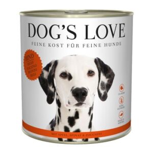 Hundefutter DOG’S LOVE Adult Classic 6x800g Rind mit Apfel & Spinat