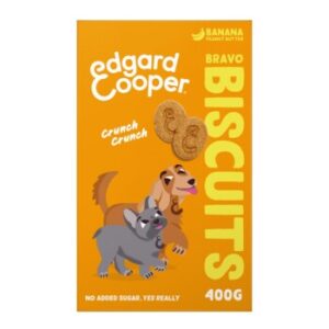 Hundefutter Edgard & Cooper Biscuits Banane & Erdnuss 400 g