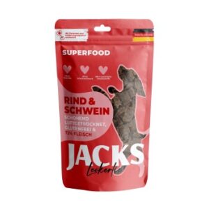 Hundefutter JACKS Splitter Soft Rind & Schwein 90 g