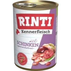 Hundefutter RINTI Kennerfleisch Schinken 24×400 g