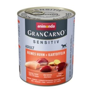 Hundefutter animonda GranCarno Adult Sensitiv Huhn & Kartoffel 12×800 g