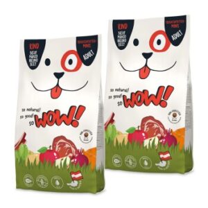 Hundefutter WOW Adult Rind mit Apfel 2×6 kg