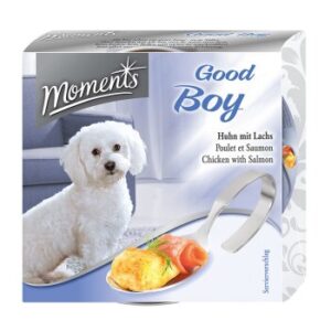 Hundefutter MOMENTS Good Boy Huhn & Lachs 10x125g