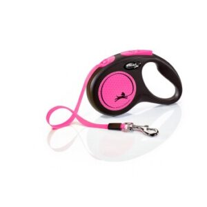 Leinen Flexi New Neon Gurt pink S