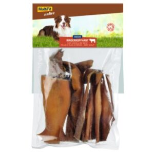 Hundefutter MultiFit native Rinderkopfhaut 200g