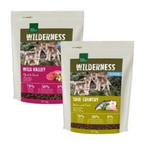 Hundefutter REAL NATURE Wilderness Junior Probierpaket 2x1kg