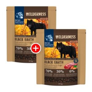 Hundefutter REAL NATURE WILDERNESS Black Earth Rind & Büffel