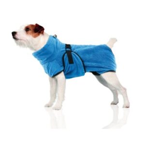 Hundebekleidung SwissPet Wety Hundebademantel blau S