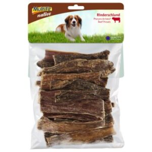 Hundefutter MultiFit native Rinderschlundstücke 250 g