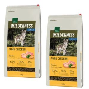 Hundefutter REAL NATURE WILDERNESS Adult Pure Chicken 2×12 kg