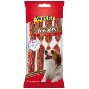 Hundefutter MultiFit Cowboys Würstchenketten 4x60g Rind