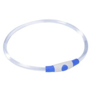 Hundebedarf AniOne LED-Leuchtring blau