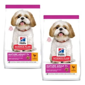 Hundefutter Hill’s Science Plan Small & Miniature Senior 7+, Huhn 2×1.5 kg