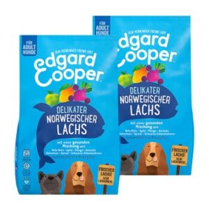 Hundefutter Edgard & Cooper Delikater Norwegischer Lachs Adult 2×12 kg