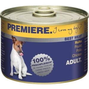 Hundefutter PREMIERE Best Meat Adult Huhn 12×185 g