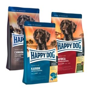 Hundefutter HAPPY DOG Sensible Probierpaket «L?nderreise 2.0» 3x1kg