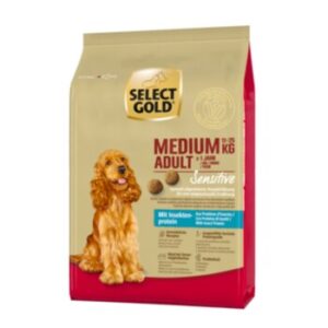 Hundefutter SELECT GOLD Sensitive Medium Adult Insekt 1 kg – Hochwertiges Futter für empfindliche Hunde