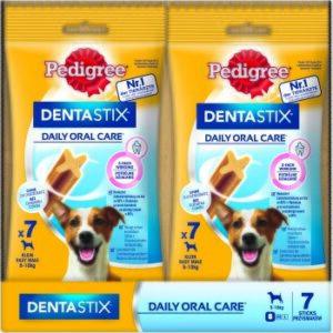 Hundefutter Pedigree Denta Stix small 110g – 2×7 Stk