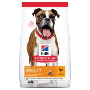 Hundefutter Hill’s Science Plan Adult Light Medium mit Huhn 14 kg