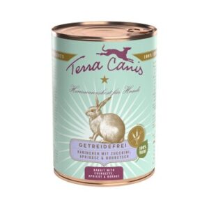 Hundefutter Terra Canis Getreidefrei Adult 6x400g Kaninchen mit Zucchini, Aprikose & Borretsch