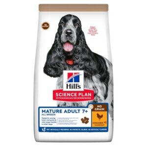 Hundefutter Hill’s Science Plan No Grain Mature Adult 7+ mit Huhn ohne Getreide 14 kg