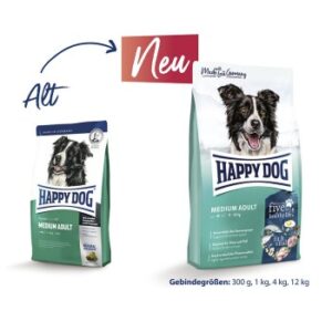 Hundefutter HAPPY DOG fit & vital Medium Adult 12 kg