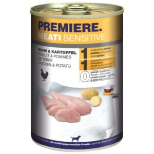 Hundefutter PREMIERE Meati Sensitive Huhn & Kartoffel 12×400 g