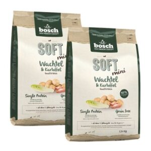 Hundefutter bosch Soft Mini Wachtel & Kartoffel 2×2.5 kg