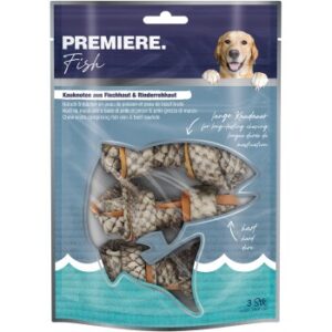 Hundefutter PREMIERE Kauknochen Fisch- & Rinderrohhaut 3 Stk, 135g