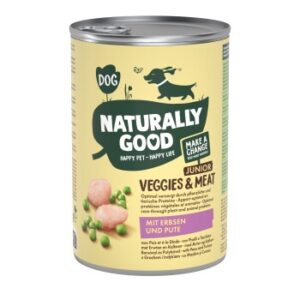 Hundefutter Naturally Good Veggies & Meat Erbsen & Pute 6×400 g