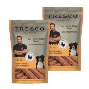 Hundefutter FRESCO M.Rütter Riegel 2x100g – Hochwertige Hühner-Fleischsnacks für Hunde