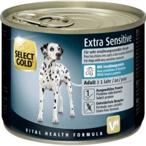 Hundefutter SELECT GOLD Extra Sensitive Adult Insect 6×200 g