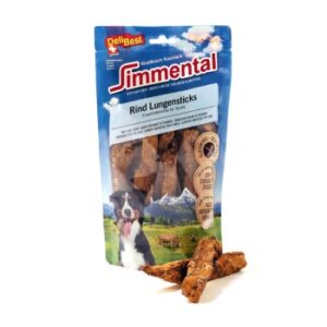 Hundefutter DeliBest Simmental Rinder Lungenstreifen 15cm – 120g Premium Hundesnack für gesunde Belohnungen