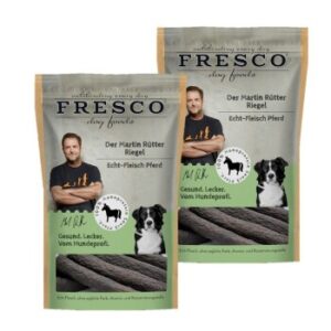 Hundefutter FRESCO M.Rütter Riegel 2x100g – Hochwertige Echt-Fleisch Snacks für Pferde