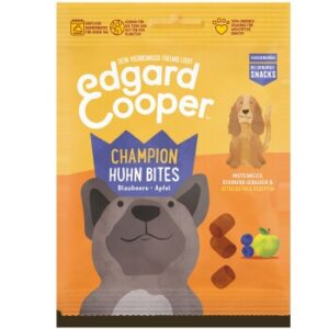 Hundefutter Edgard & Cooper Bites 2x50g Huhn mit Blaubeere und Apfel