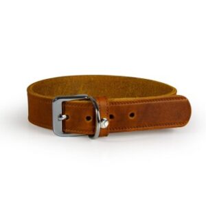 Halsbänder & Geschirre Das Lederband Halsband Weinheim maroon 52 cm, 3 cm