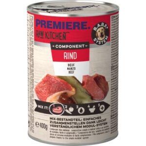 Hundefutter PREMIERE RAW KITCHEN 6x400g Rind & Kalb