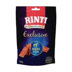 Hundefutter RINTI Singlefleisch Exclusive Snack Pur 2x50g Ross