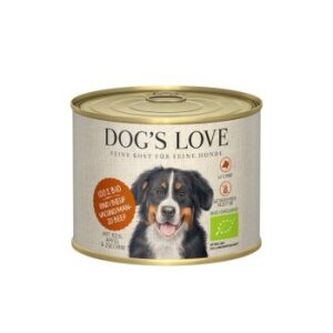 Hundefutter DOG’S LOVE BIO 6x200g Rind mit Reis, Apfel & Zucchini