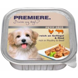 Hundefutter PREMIERE Petit Pâté Geflügel & Rind 11×150 g