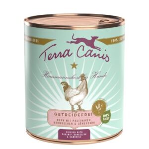 Hundefutter Terra Canis Getreidefrei Adult 6x800g Huhn mit Pastinaken, Brombeeren & L?wenzahn