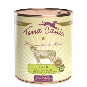 Hundefutter Terra Canis Classic Adult 6x800g Kalb mit Hirse, Gurke, gelber Melone & B?rlauch