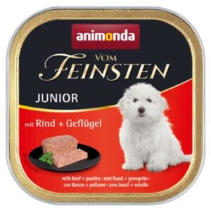 Hundefutter animonda Vom Feinsten Junior 22x150g Rind & Geflügel