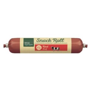 Hundefutter REAL NATURE Snackwurst 12x80g Rind