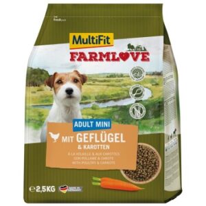 Hundefutter MultiFit Farmlove Mini Geflügel & Karotte 2,5kg