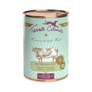 Hundefutter Terra Canis Getreidefrei Adult 6x400g Rind mit Zucchini, K?rbis & Oregano