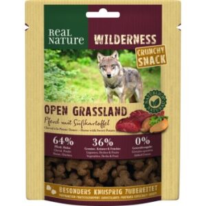 Hundefutter REAL NATURE WILDERNESS Crunchy Snack 225g Pferd mit Süßkartoffel