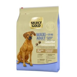 Hundefutter SELECT GOLD Sensitive Adult Maxi Lamm & Reis 4 kg