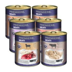 Hundefutter PREMIERE Meati Mixpaket 6x800g Mixpaket 1